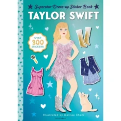 Taylor Swift Superstar Dress-Up Sticker Book - (Superstar Dress-Up Sticker Books) By Random House (Hardcover)