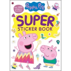 Peppa Pig Super Sticker Book By Golden Books (Paperback)